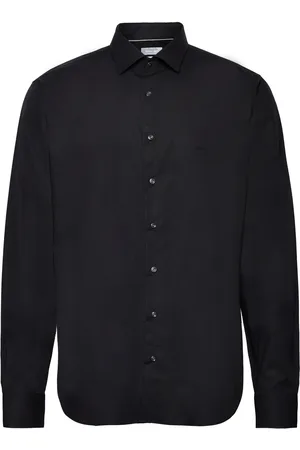 Michael Kors Poplin Stretch Slim Shirt Black