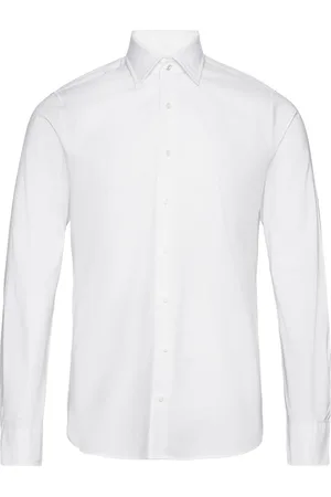 Michael Kors 2Ply Stretch Twill Slim Fit Shirt White