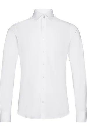 Michael Kors Solid Pique Slim Shirt White