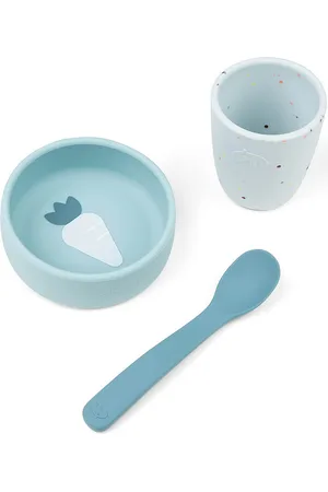 Done by Deer Silic First Meal Set Blue D By Deer Blue