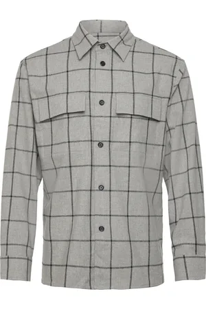 Filippa K M. Remy Check Overshirt Grey