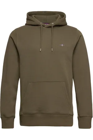 GANT Reg Shield Hoodie Khaki