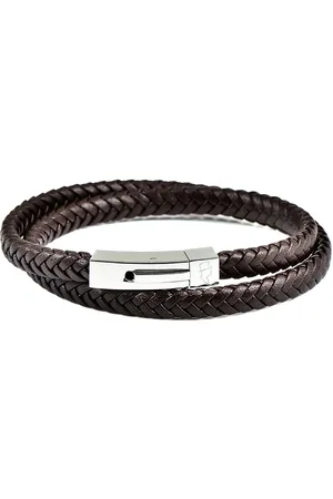 EDD Leather Bracelet Double Brown