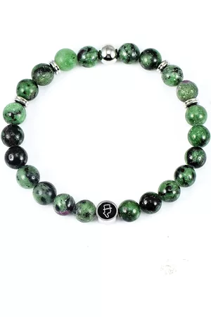 edd. Mænd Armbånd - Beads Bracelet 8Mm Green