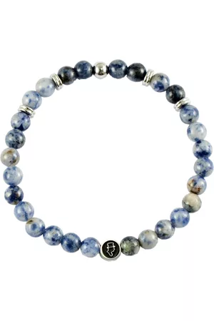 edd. Mænd Armbånd - Beads Bracelet 6Mm Blue