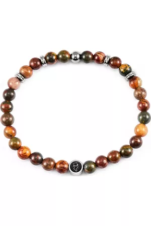 edd. Mænd Armbånd - Beads Bracelet 6Mm Orange