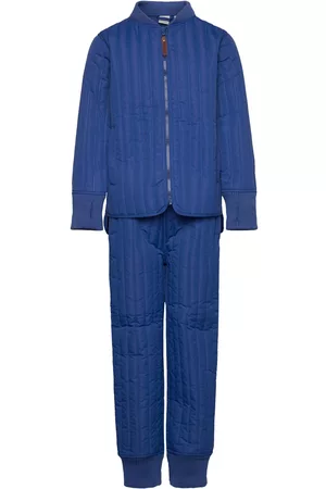 EN FANT Outdoorjakker - Thermal Set Solid Blue