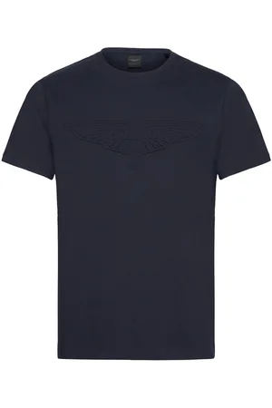 Hackett Am Emboss Tee Navy