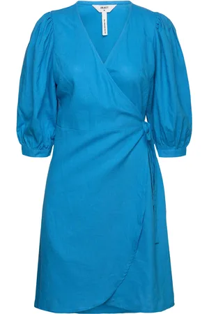 Object Objchristina 3/4 Dress 126 Blue