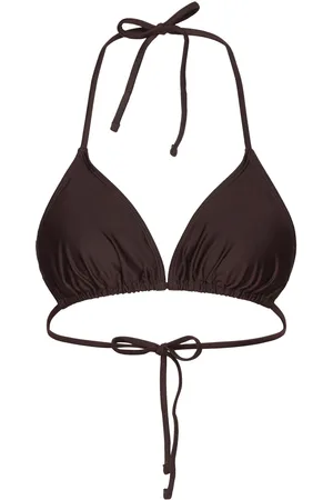 Rosemunde Triangle Bikini Top Brown