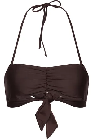 Rosemunde Bandeau Bikini Top Brown