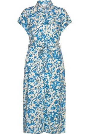 Object Objibra S/S Shirt Dress 126 Blue