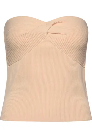 Notes Du Nord Hollie Knitted Bandeau Top Cream