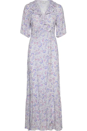 Dante 6 Jamilla Printed Wrap Dress Blue