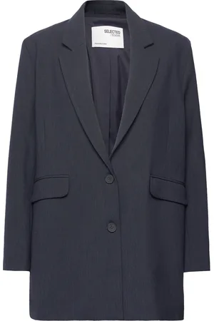 SELECTED Slfrita Ls Relaxed Blazer D Sap Mel Noos Navy