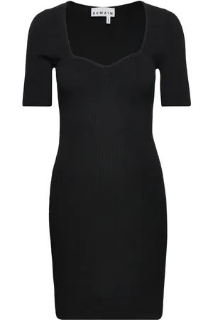 REMAIN Birger Christensen Knit Mini Dress Black