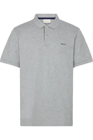 GANT Reg Contrast Pique Ss Polo Grey
