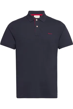 GANT Reg Contrast Pique Ss Polo Navy