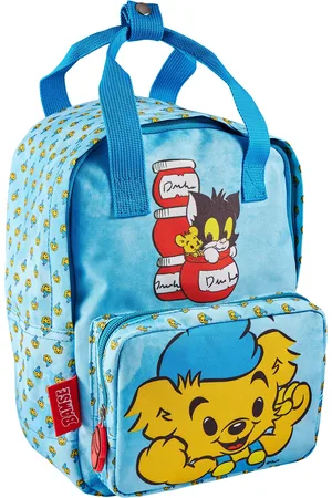EUROMIC Bamse Happy Friends Small Backpack Blue