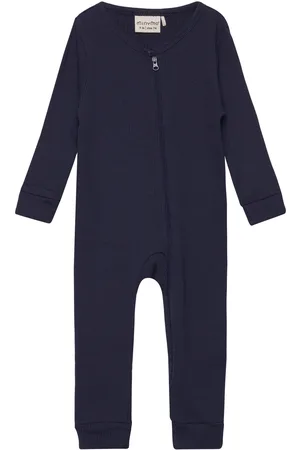Minymo Jumpsuit Ls Rib Navy