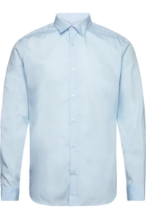 JACK & JONES Jjejoe Shirt Ls Plain Noos Jack & J S Blue