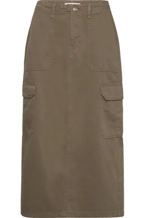 ONLY Onlmalfy Long Cargo Skirt Pnt Beige