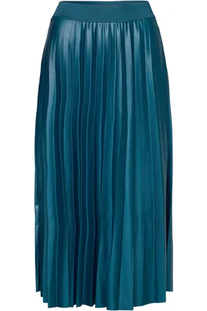 VILA Vinitban Midi Skirt - Noos Blue