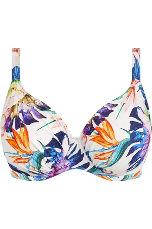 Fantasie Paradiso Uw Gathered Full Cup Bikini Top 40 Dd Patterned