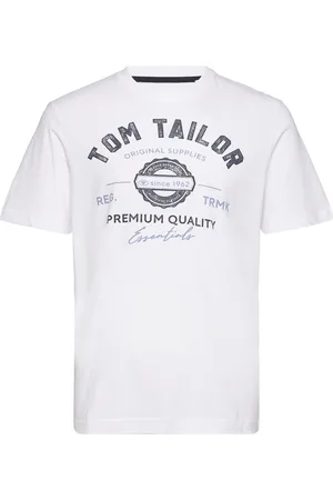 TOM TAILOR T-Shirt With Logo Print White