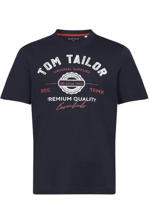 TOM TAILOR T-Shirt With Logo Print Navy