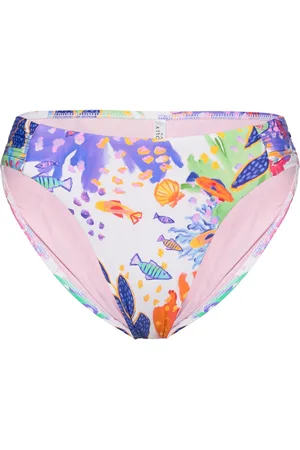Seafolly Under The Sea High Leg Ruched Side Pant White