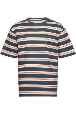 Denim Project Dp Boxy Stripe T-Shirt Navy