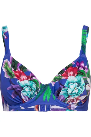 Fantasie Halkidiki Uw Gathered Full Cup Bikini Top 40 D Blue