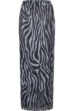 Tommy Hilfiger Tjw Lr Zebra Knit Maxi Skirt Navy