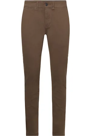 Lindbergh Structure Superflex Chinos Brown
