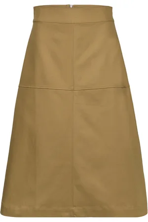 Mads Norgaard Heavy Twill Lunar Skirt Yellow