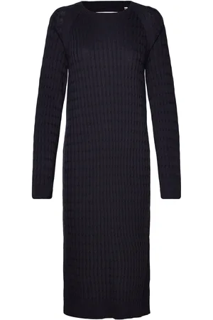 GANT Cable C-Neck Dress Navy