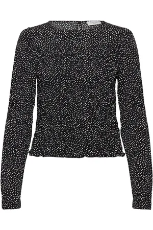 Norr Sabby Smock Top Black