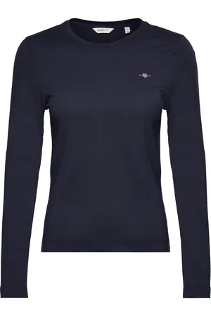 GANT Reg Shield Ls T-Shirt Navy
