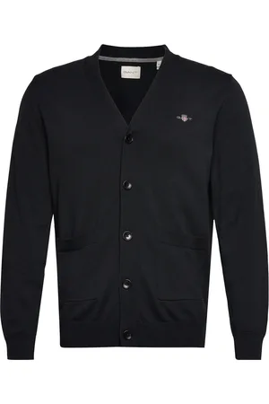 GANT Classic Cotton V-Cardigan Black
