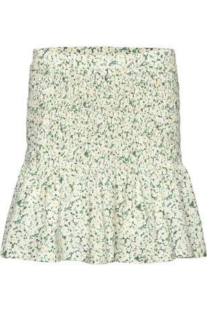 A-View Crystal Skirt Ditzy Print White