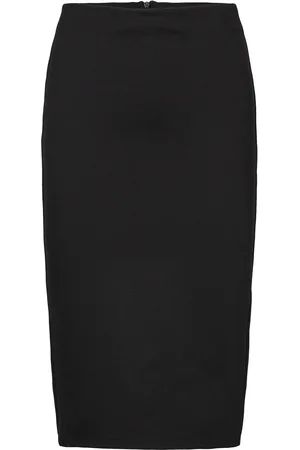 MANGO Opening Pencil Skirt Black