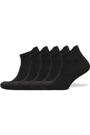 ZEBDIA 5-Pk Ancle Running Socks Black