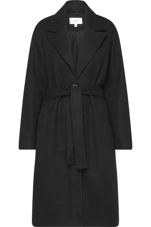 VILA Vipoko Long Coat-Noos Black