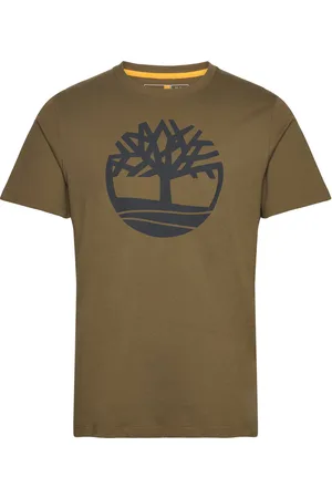 Timberland Kennebec River Tree Logo Short Sleeve Tee Dark Olive Green