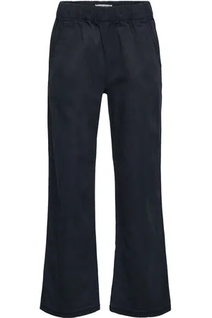 Lindex Trousers Wide Chinos Navy