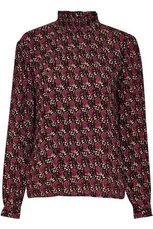 Kaffe Kakarina Amber Smock Blouse Brown