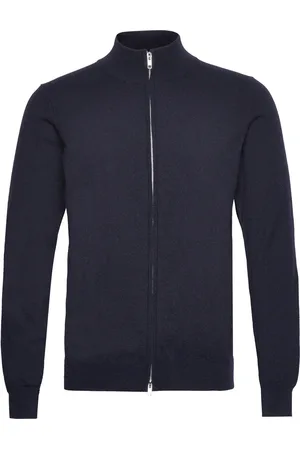 Davida Cashmere Man Zip Cardigan Navy