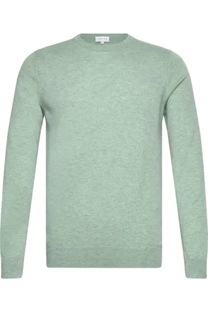 Davida Cashmere Man O-Neck Plain Green