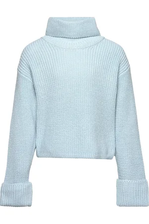 Lindex Knitted Sweater Polo Blue